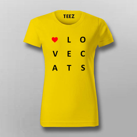 LOVE CATS T-Shirt For Women