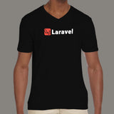Laravel PHP Framework V Neck T-Shirt For Men India