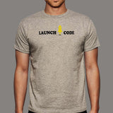 Launch Code Men's T-Shirt - Blast Off Your Code