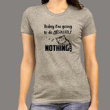 Lazy Cat - I Will Do Nothing Today Women’s T-Shirt