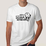 Life Is Better With A Golden Retriever Men's T-shirt