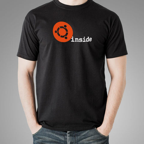 Ubuntu Linux Inside T-Shirt For Men India