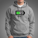 Low Battery Waiting For Energy Funny Hoodies For Men Online