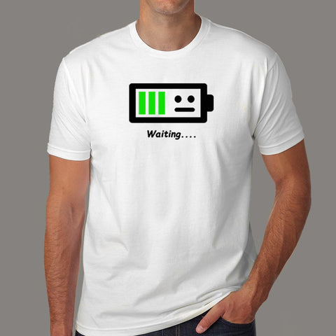 Low Battery Waiting For Energy Funny Men’s T-Shirt Online India