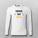 Memer Hai Apun Funny Hindi T-shirt For Men