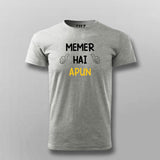 Memer Hai Apun Funny Hindi T-shirt For Men