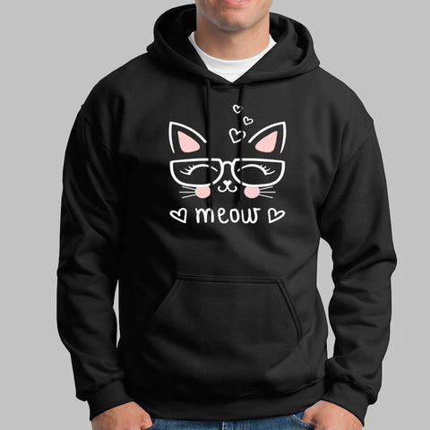 Cute Meow Hoodies For Men Online India