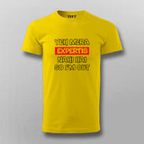 Yeh Mera Expertis Nahi Hai So I'm Out Hindi T-shirt For Men Online India