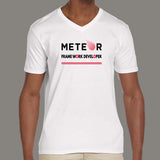 Meteor Framework Developer Profession V Neck T-Shirt Online