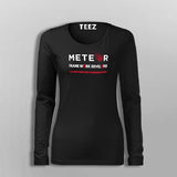 Meteor Framework Developer Women’s Profession Full Sleeve T-Shirt Online