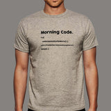 Morning Code Meme T-Shirt - Start Days with Code
