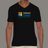 Microsoft Software Engineer V Neck T-Shirt Online India