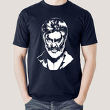 Kaala Angry Face Rajini Men's desi  v neck T-shirt online india