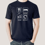 Eat Sleep Game T-shirt For Men Tshirts online india