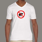 No Bullshit Men's funny v neck T-shirt online india