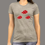 Naruto Shippuden Akatsuki Clouds T-Shirt For Women