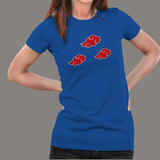 Naruto Shippuden Akatsuki Clouds T-Shirt For Women