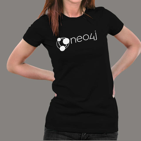 Neo4j Graph Database T-Shirt For Women Online India