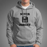 Never Forget Floppy Disks Hoodies For Men India