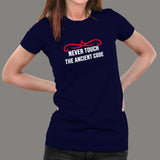 Never Touch Ancient Code - Women's Tech Tee