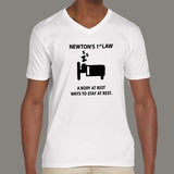 Newton's First Law Men's V Neck T-Shirt online india