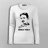 Nikola Tesla Science Fullsleeve T-Shirt For Women Online India