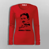 Nikola Tesla Science T-Shirt For Women