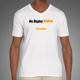 No Deploy Fridays Funny Programming Joke T-Shirt For Men