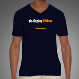 No Deploy Fridays Funny Programming Joke T-Shirt For Men