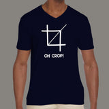 Oh Crop Men's v neck T-shirt online india
