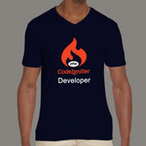 Php Codeigniter Developer Men’s Profession V-Neck T-Shirt India