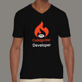 Php Codeigniter Developer Men’s Profession V-Neck T-Shirt Online