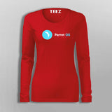 Parrot OS Linux T-Shirt For Women