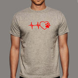 Paw Heartbeat T-Shirt For Men