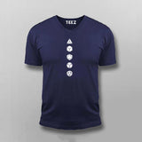 Platonic Solids Funny Maths V-Neck T-shirt For Men Online India