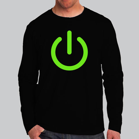 Power Button Icon Tee - Power Up Your Wardrobe Today