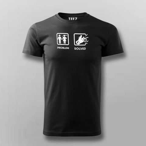 Problem Solved Men's Biker T-Shirt Online India