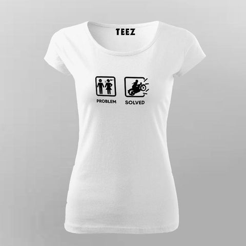Problem Solved Women's Biker T-Shirt Online India