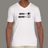 Men's Coding Tee: Input Coffee, Output Code