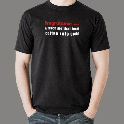 Funny Programmer Noun Joke Definition T-Shirt For Men Online