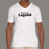 Programming Legend V Neck T-Shirt For Men India