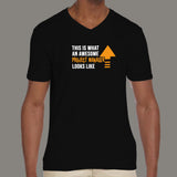 This Is What An Awesome Project Manager Looks Like Men's V Neck T-Shirt Online India