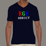 RGB Addict Men's v neck T-Shirt india