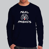 Real Friends Cute Dog T-Shirt For Men