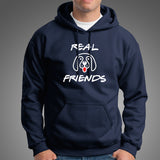 Real Friends Cute Dog Hoodies For Men