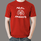 Real Friends Cute Dog T-Shirt For Men