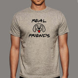 Real Friends Cute Dog T-Shirt For Men