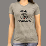 Real Friends Cute Dog T-Shirt For Women