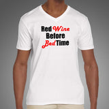 Red Wine Before Bed Time T-Shirt For Men