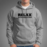 Relax The Tech Support is Here Funny Computer Science Hoodies For Men India